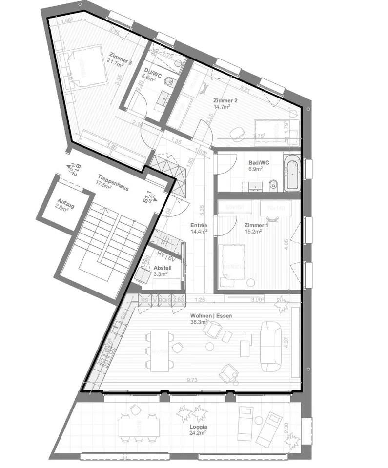 B1.1 | Neubau exkl. Wohnung an bester Wohnlage im Zentrum – foto 12 di 14