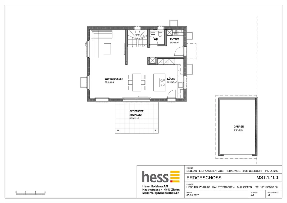 4.5 Zimmer Einfamilienhaus – Foto 6 von 12