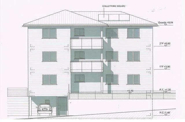 4 1/2-Zi-Neubau-Gartenwohnung in 3-Fam-Haus Progetto di un app. pia...