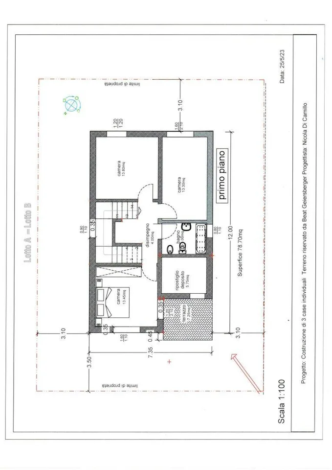 Bauprojekt für zwei 5 1/2-Zimmer-Einfamilienhaus / progetto di due ... – Foto 19 von 21
