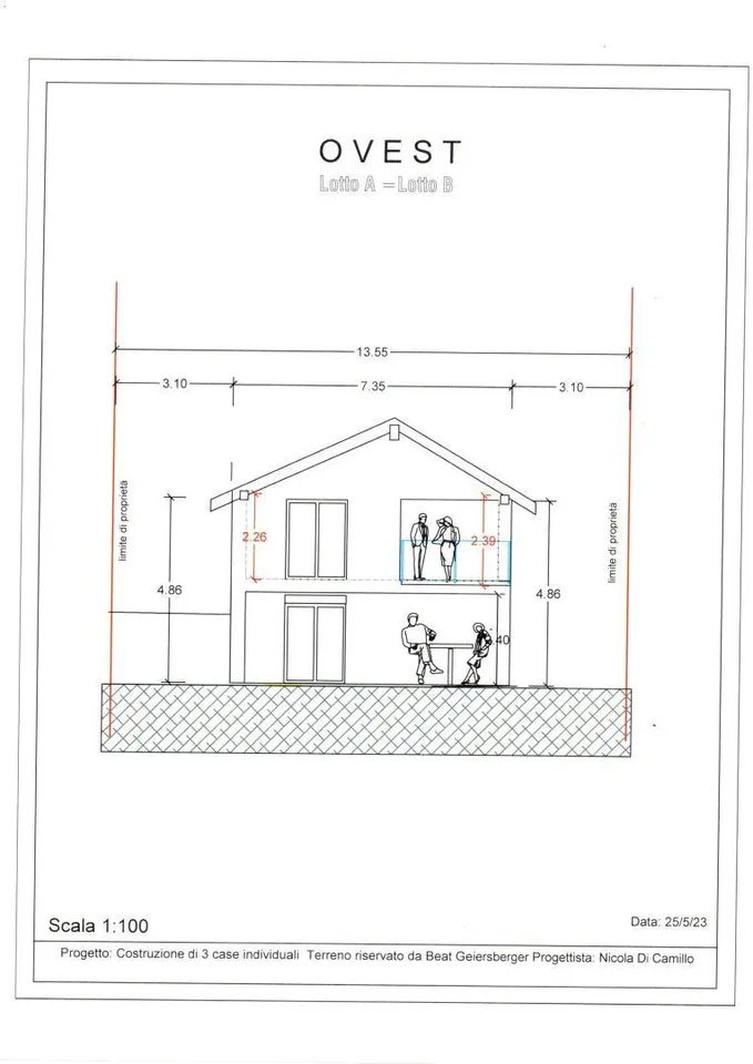 Bauprojekt für zwei 5 1/2-Zimmer-Einfamilienhaus / progetto di due ... – Foto 17 von 21