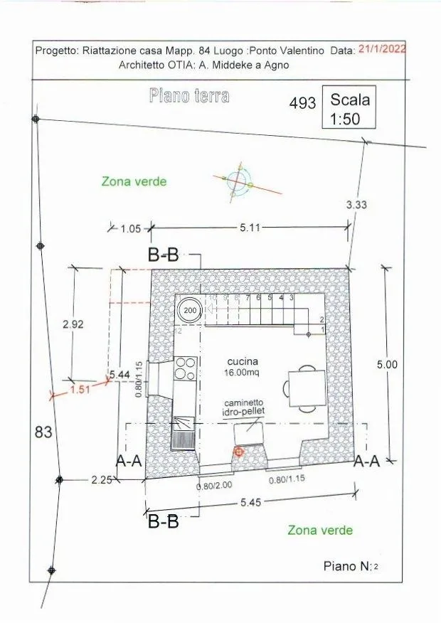 4-Zimmer-Haus mit Garten und Rustico zum Ausbauen / Casa di 4 loc... – Foto 20 von 22