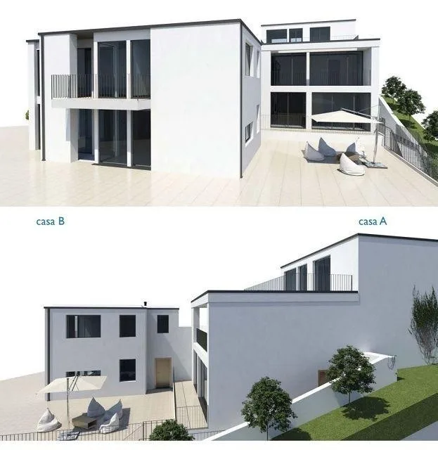 Bauland von 751 m2 mit bewilligtem Bauprojekt für zwei Häuser / ter... – Foto 7 von 12