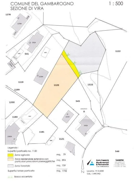 Bauland von 894 m2 und 848 m2 Wald  / Terreno edificabile di 894 m2...