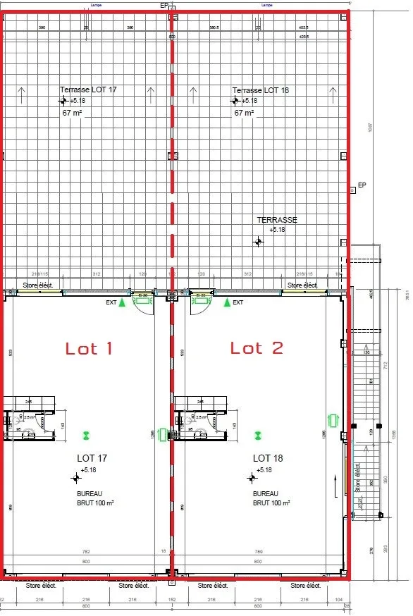 Devenez propriétaire de vos locaux - bureaux à vendre de 122 ou 244 m2