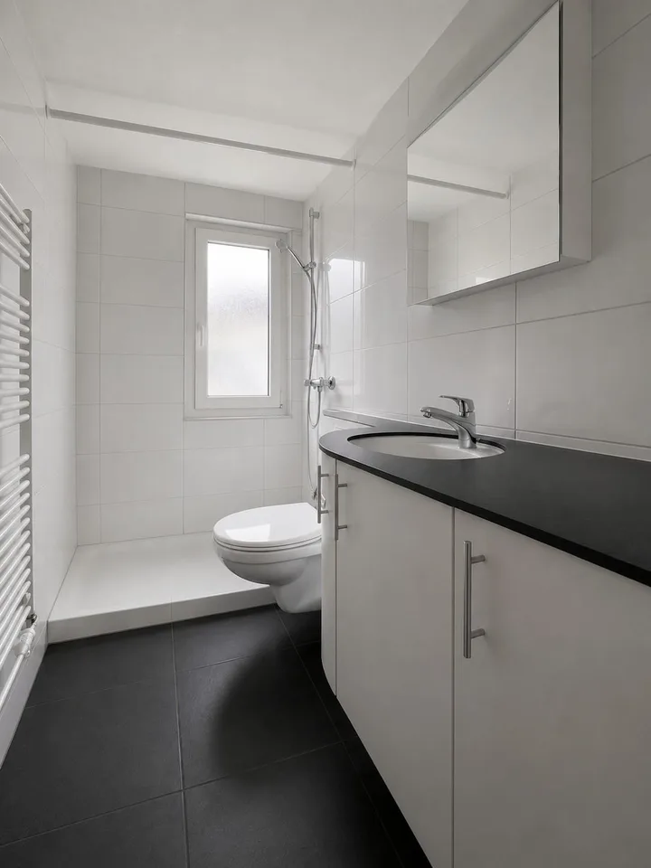 Appartement 2 pièces lumineux au rez-de-chaussée inférieur