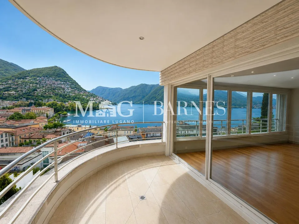 Lugano Centro: Centralissimo appartamento con vista lago splendida, 4.5 locali