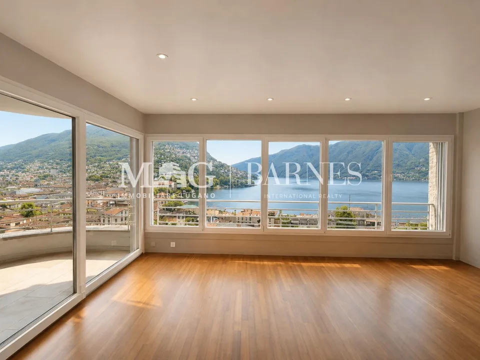 Lugano Centro: Centralissimo appartamento con vista lago splendida,...