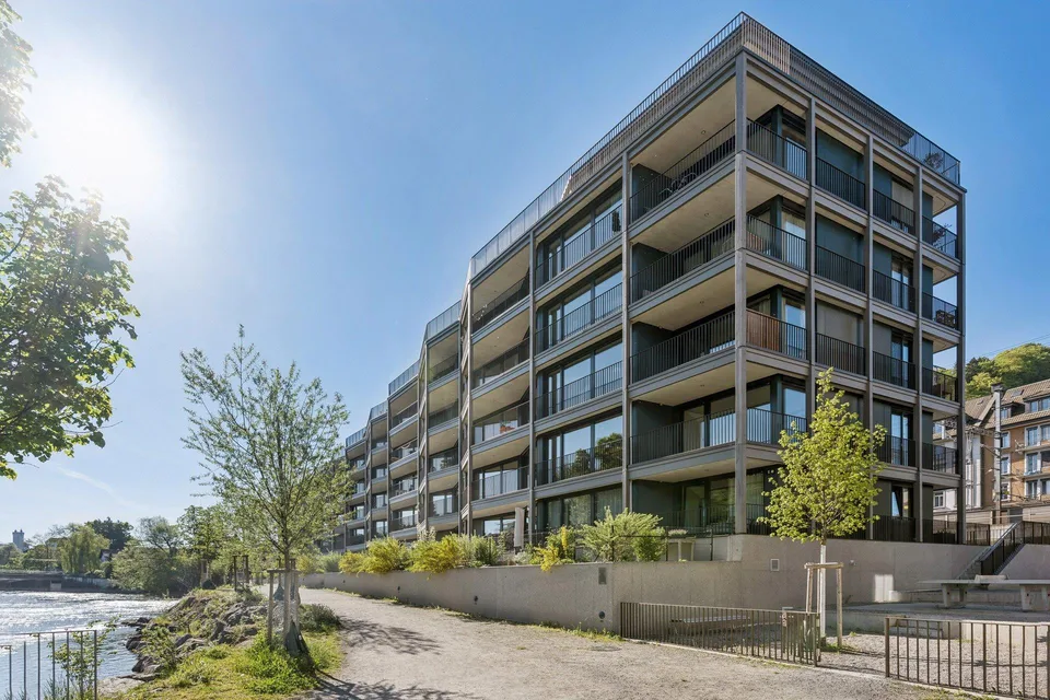Stillvoll Wohnen mit Reussblick an zentraler Lage