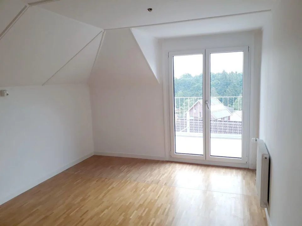 Renovierte Dachwohnung mit grossem Balkon