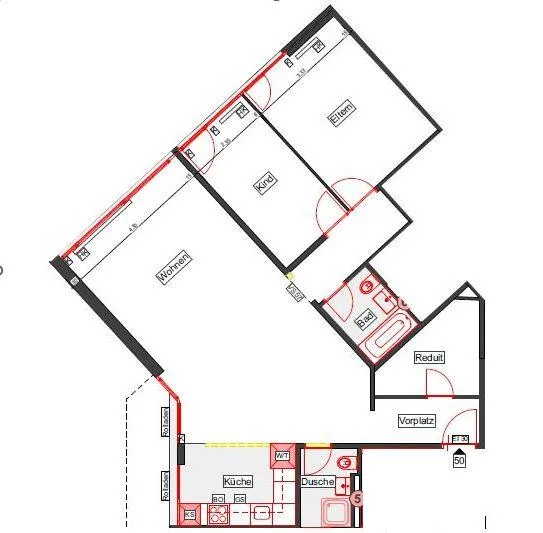 Frisch sanierten 3.5 Zimmerwohnung! – photo 10 sur 10