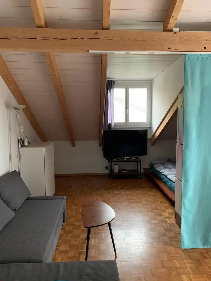 Grosszügige 1,5 Zimmer-Wohnung mit Bergblick