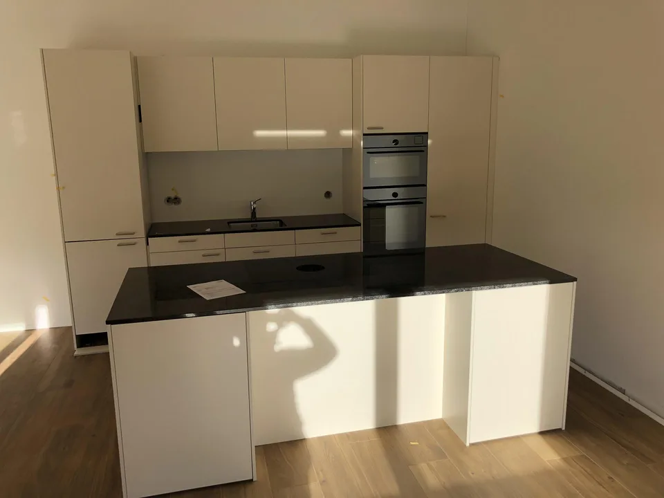 Ruhige 3 1/2-Dachwohnung, Sicht ins Grüne
