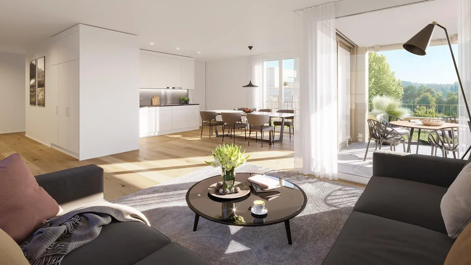 Attraktive 3½-Zimmer-Wohnung mit grosser Terrasse