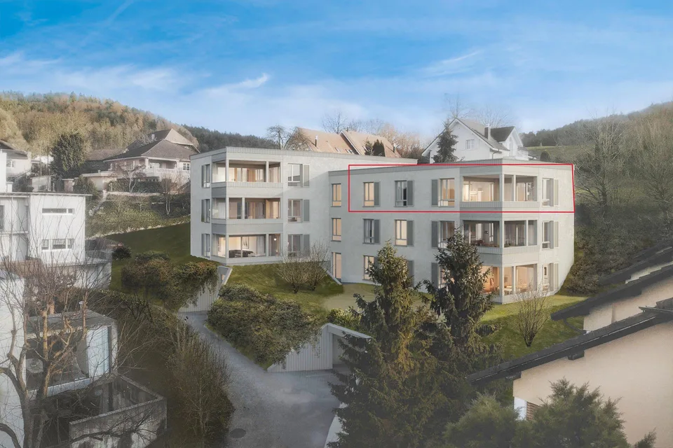 Grosse, helle und sehr moderne Wohnung mit Top Aussicht über Reiden