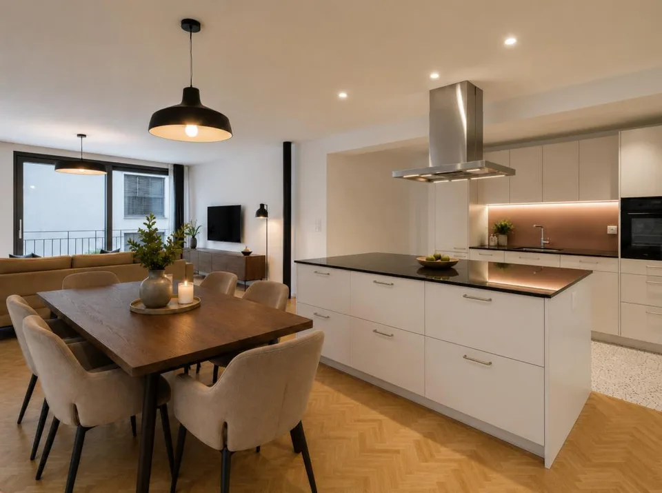 Erstbezug: Exklusive 4.5-Zimmer-Wohnung mit stilvollem Neubau-Ausba...