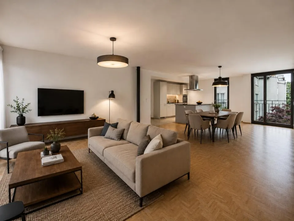 Erstbezug: Exklusive 4.5-Zimmer-Wohnung mit stilvollem Neubau-Ausba...
