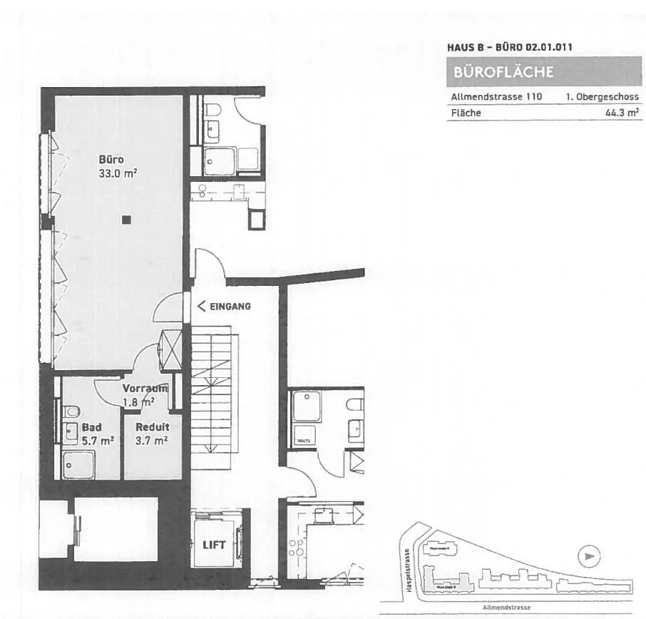 Moderne Gewerbefläche/Büro an attraktiver Lage in Zürich-Leimbach