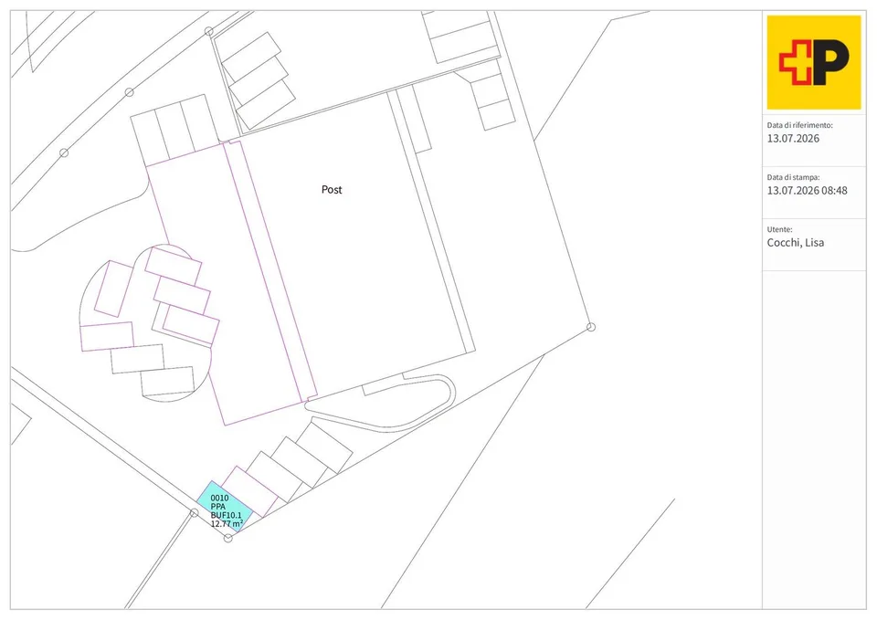 Parcheggio esterno, coperto da tettoia "K"