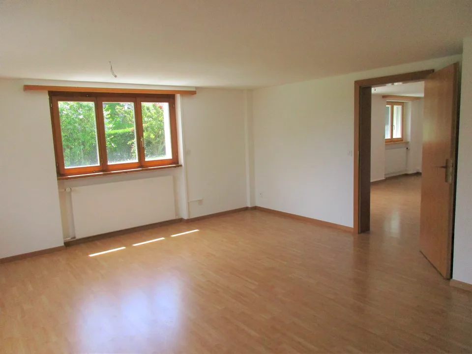 In Salez schöne, ruhige und sonnige 2,5-Zimmerwohnung im Grünen