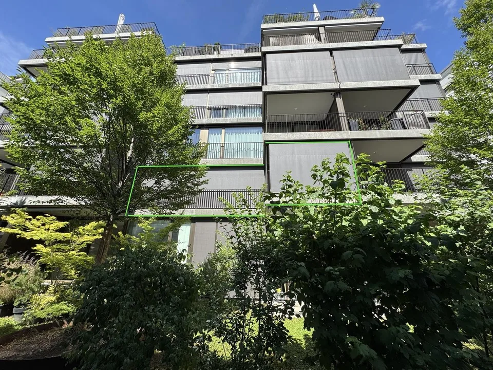 Moderne 3,5 Zimmer Wohnung mit Südwest-Balkon nahe Stadt und Rhein