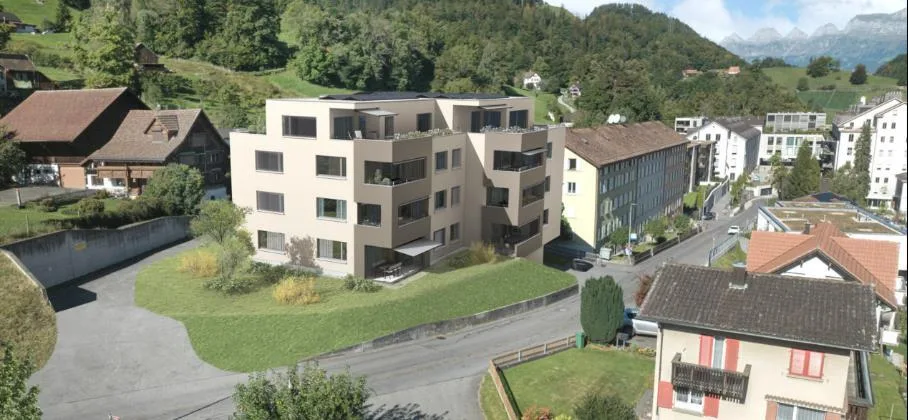 4 1/2-Zimmer Wohnung mit Aussicht in die Berge in Mels