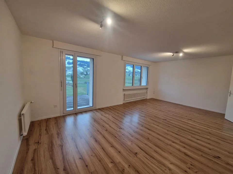 Helle 4 - Zimmerwohnung mit traumhafter Aussicht in Neu St. Johann
