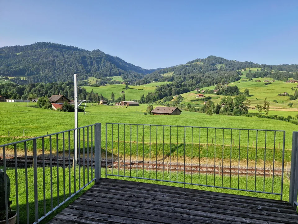 Helle 4 - Zimmerwohnung mit traumhafter Aussicht in Neu St. Johann