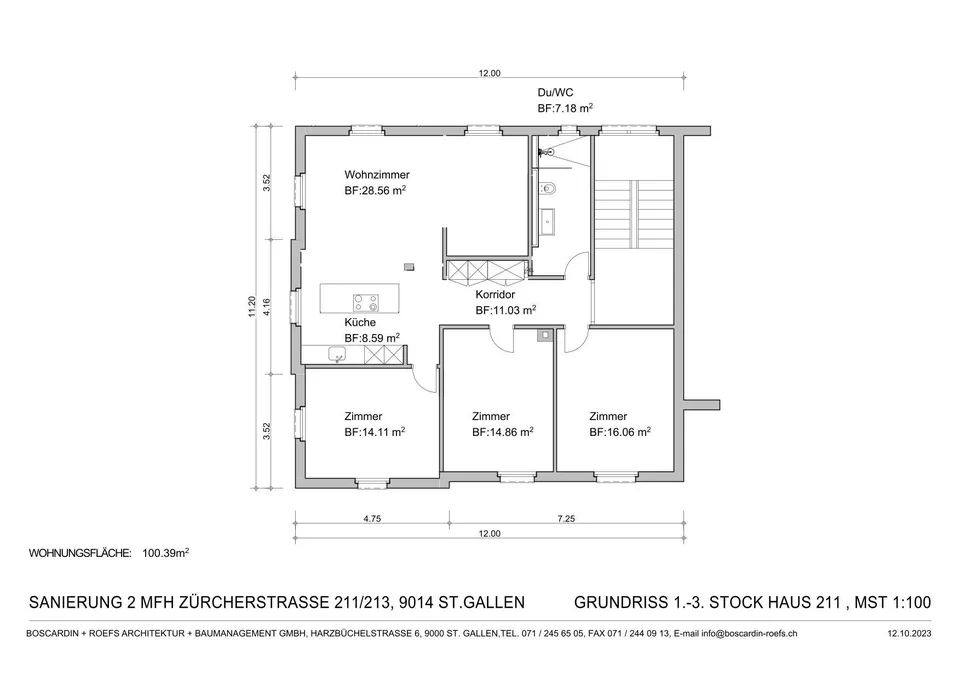 neu renovierte 4.5 Zimmer-Whg mit Säntisblick und Stadtnaher Lage