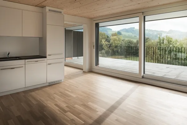 2.5-Zi-Attika-Neubauwohnung mit 46m2 Terrasse am Bildweiher (Nr. 4.2)