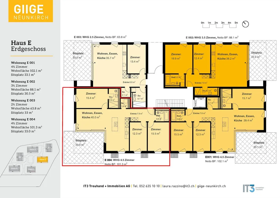 4.5 Zimmerwohnung in Neunkirch