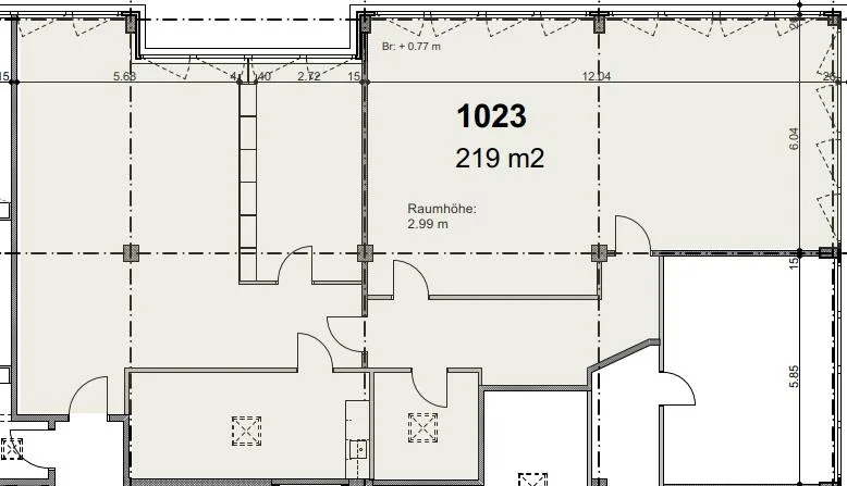 Spaziosa superficie di 219 m² in posizione strategica Camorino - A ...