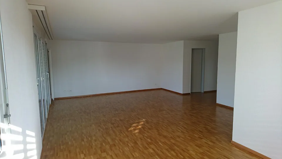 Sonnige 4.5 Zi-Wohnung im 1. OG mit unverbaubarer Aussicht ins Grüne