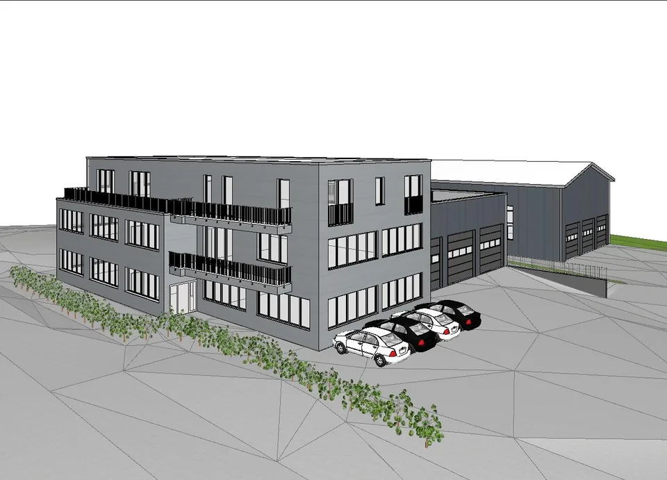 Gewerbe Neubau mit Gestaltungsmöglichkeiten
