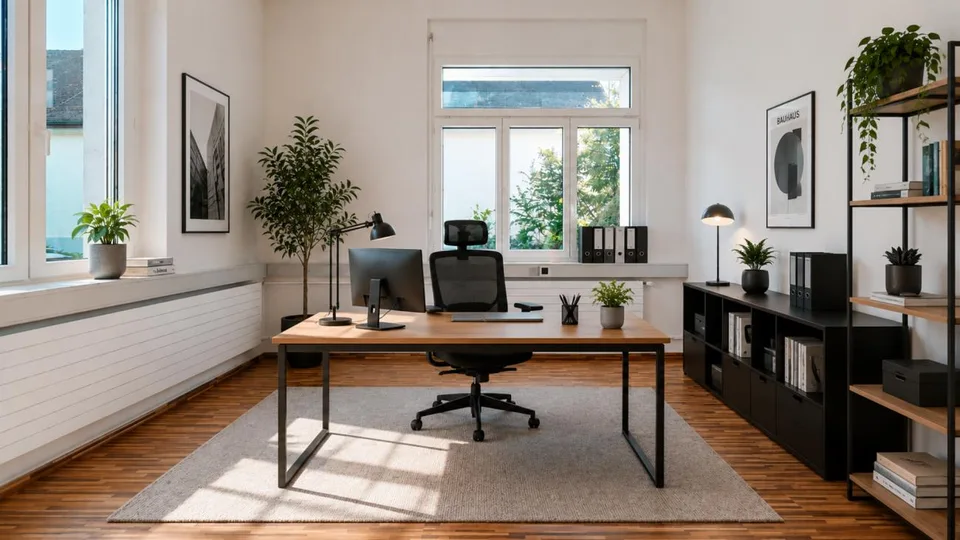 2 helle Büro im Erdgeschoss, 56 m2