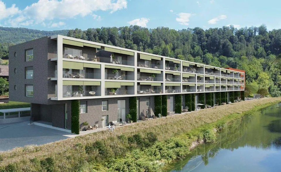 Erstvermietung! 3.5-Zimmer-Wohnung mit Terrasse direkt am Wasser