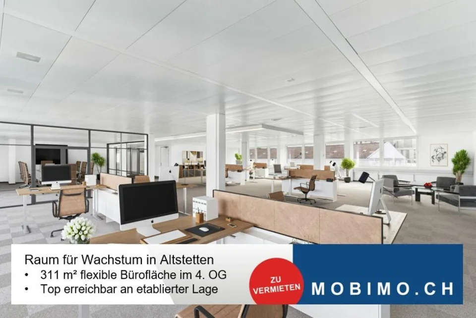 Zürich-Altstetten: Vielseitig nutzbare Bürofläche