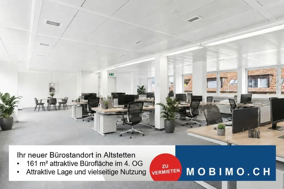 Repräsentative Bürofläche im 4. Obergeschoss in Zürich-Altstetten