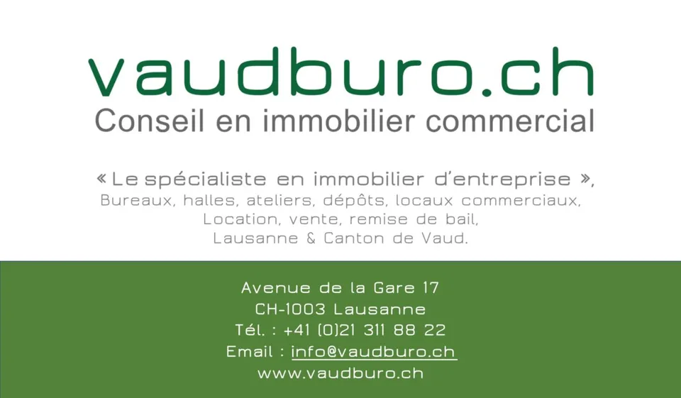 Superbe espace de travail au coeur de Lausanne !