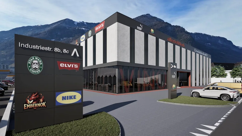 Neubau Gewerbepark Malans: flexibel & individuell gestaltbar a
