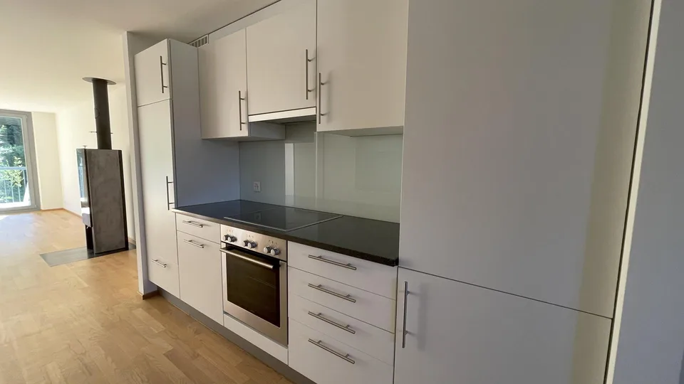 Renovierte 3.5-Zimmer-Wohnung mit grosser Terrasse & Holzofen