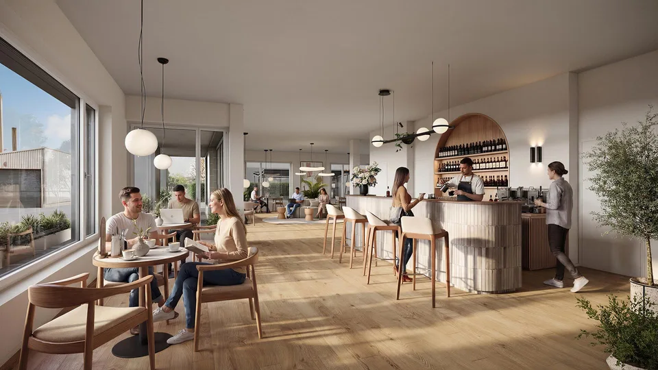 Gewerbefläche mit hoher Sichtbarkeit in dynamischem Neubauquartier