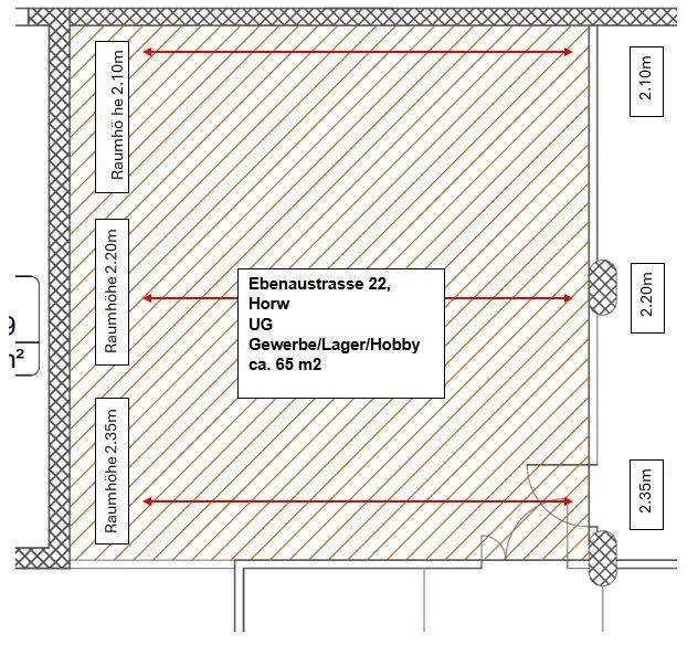 65m² beheizter Lager-, Gewerbe- oder Hobbyraum – Foto 6 von 6
