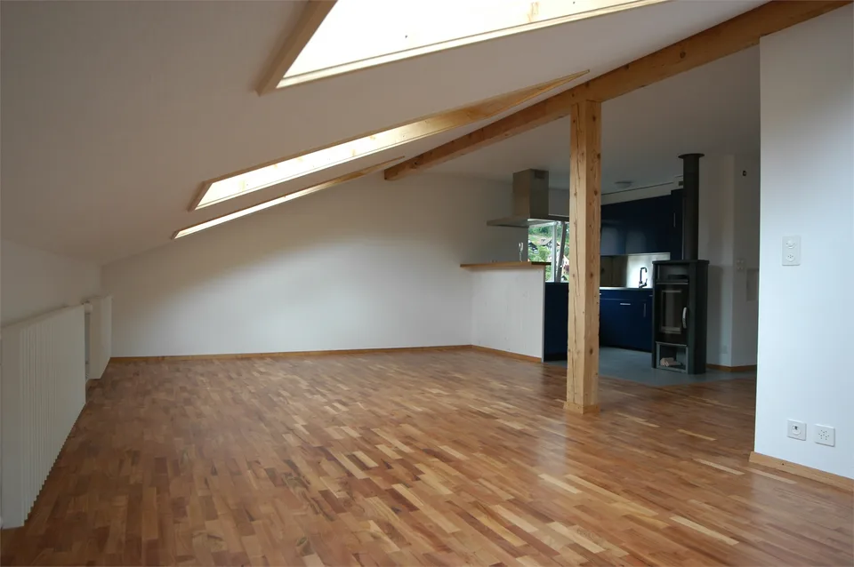 Helle, sonnige 3 1/2 Zimmer-Dachstockwohnung