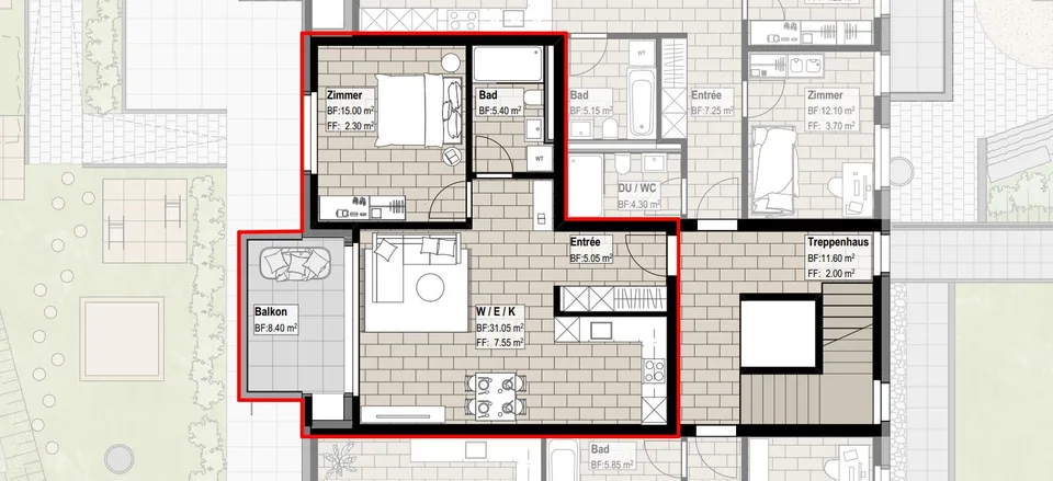 Erstvermietung 2.5-Zimmer-Wohnungen in Nebikon
