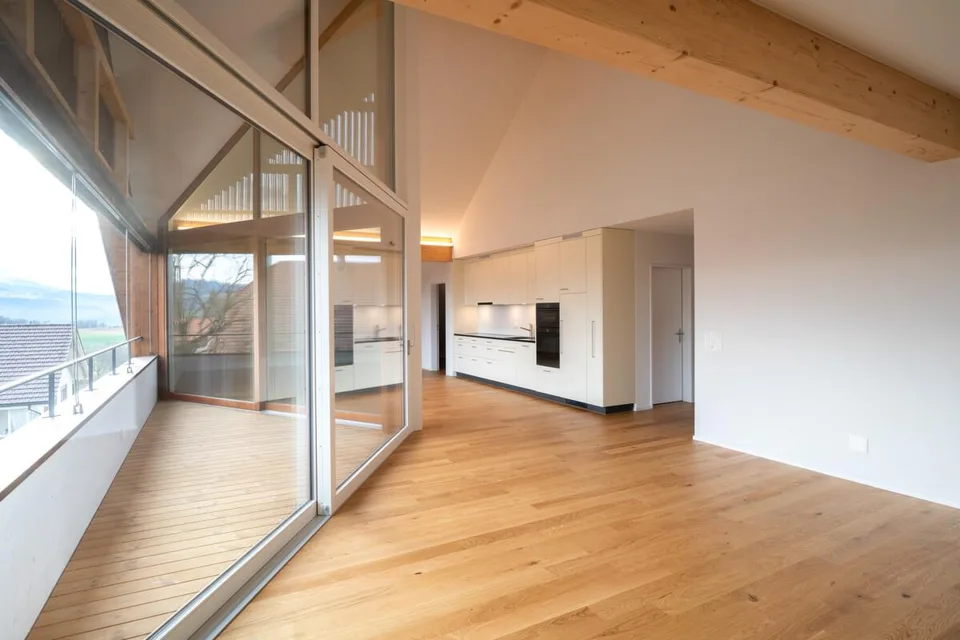 4.5-Zimmer-Dachwohnung in Gerzensee mit Weitblick
