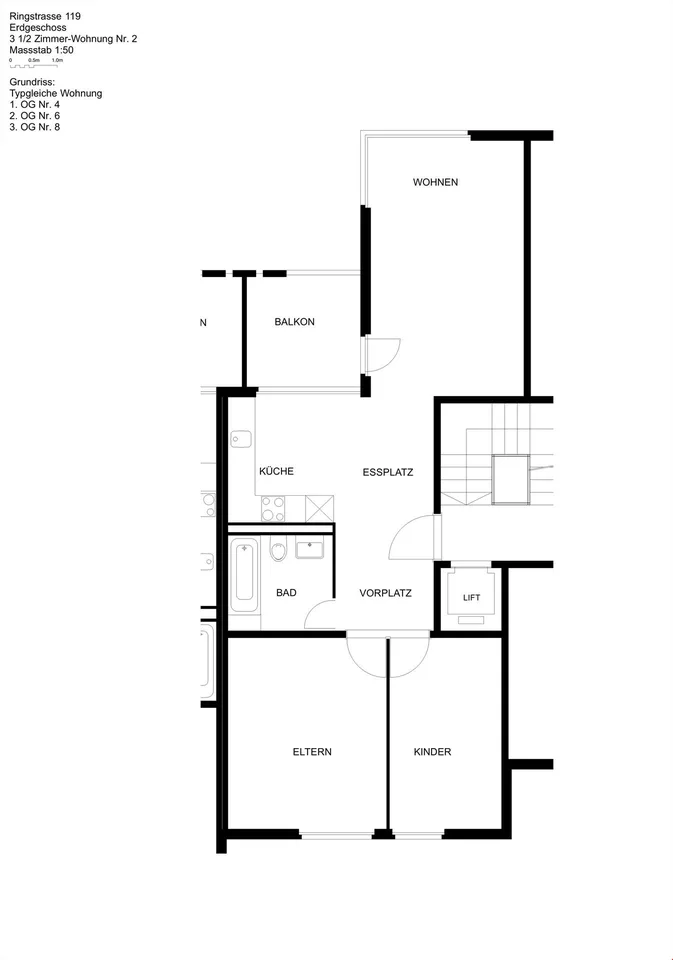 3.5 Zimmerwohnung in ruhig gelegener Ueberbauung im Grünen