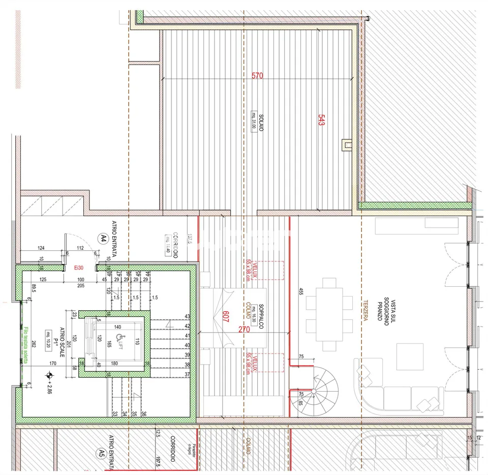 Grancia: Élégant attico de 4,5 pièces avec mezzanine à louer