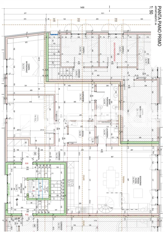 Grancia: Élégant attico de 4,5 pièces avec mezzanine à louer