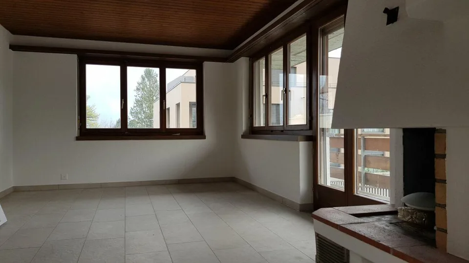 Renovierte Wohnung mit Cheminée und grossem Balkon